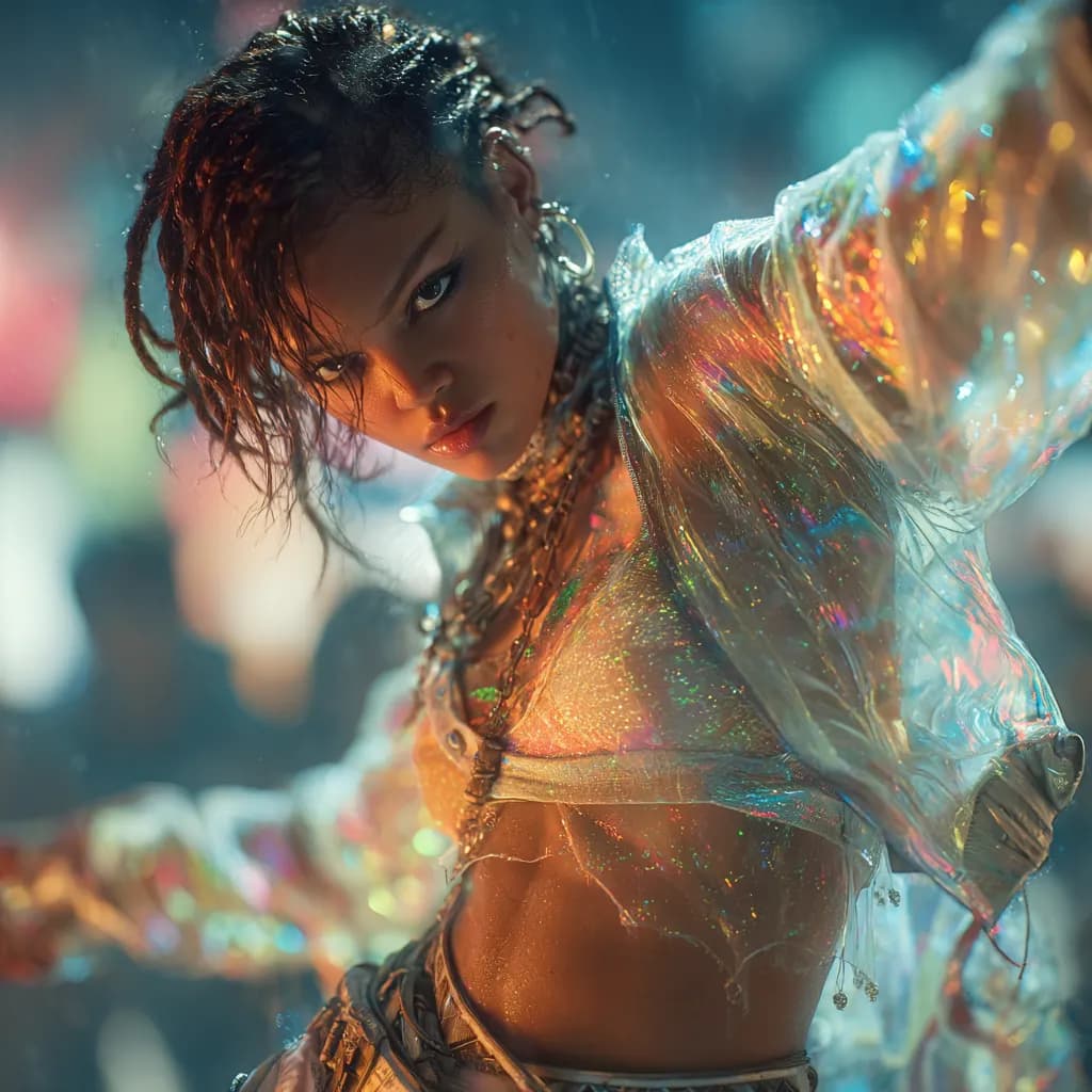 Cyberpunk Street Dancer Cinematic Portrait