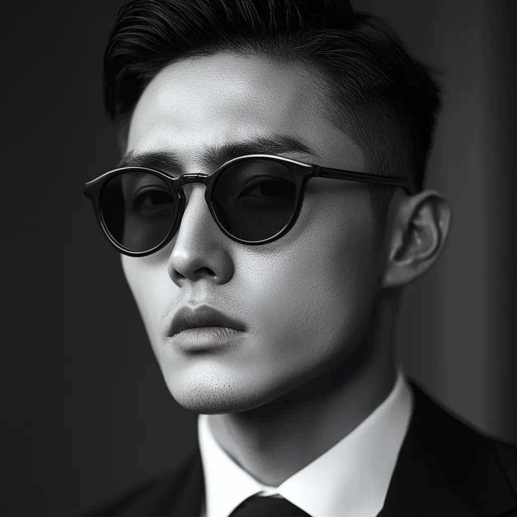 Asian Male Portrait Contemplative