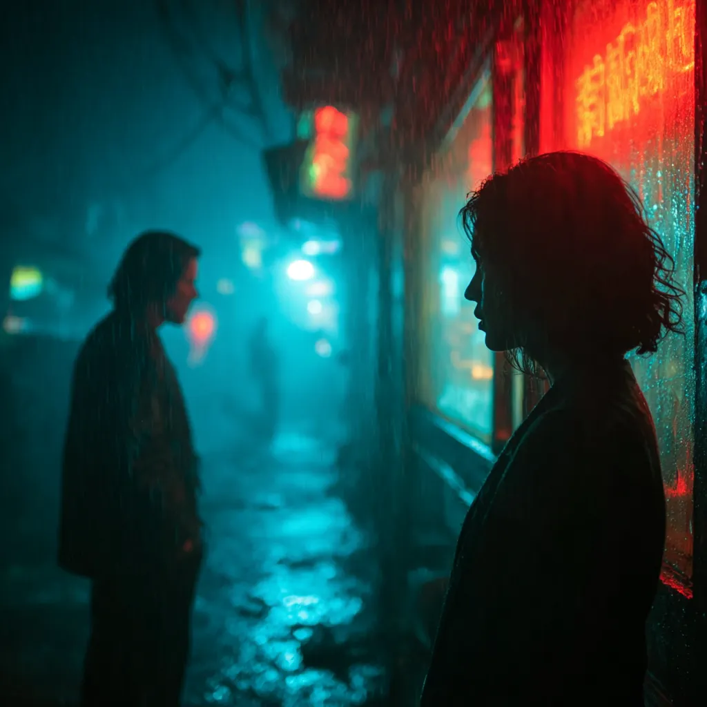 Futuristic Noir Alley Couple